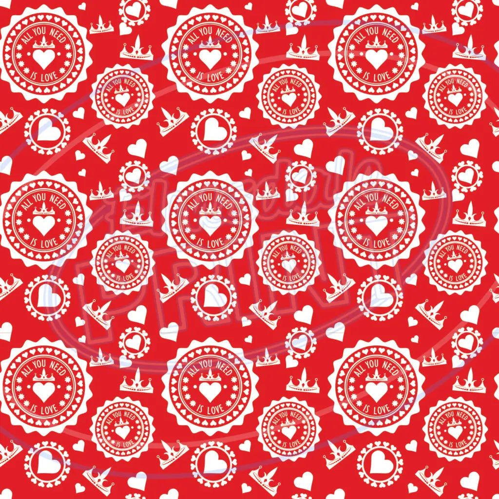 All You Need Is Love 004 Printed Pattern Vinyl