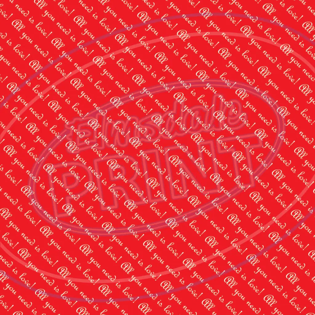 All You Need Is Love 010 Printed Pattern Vinyl