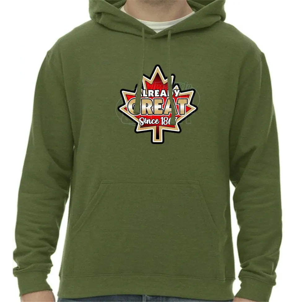 Already Great: Hoodies - Military Green / S