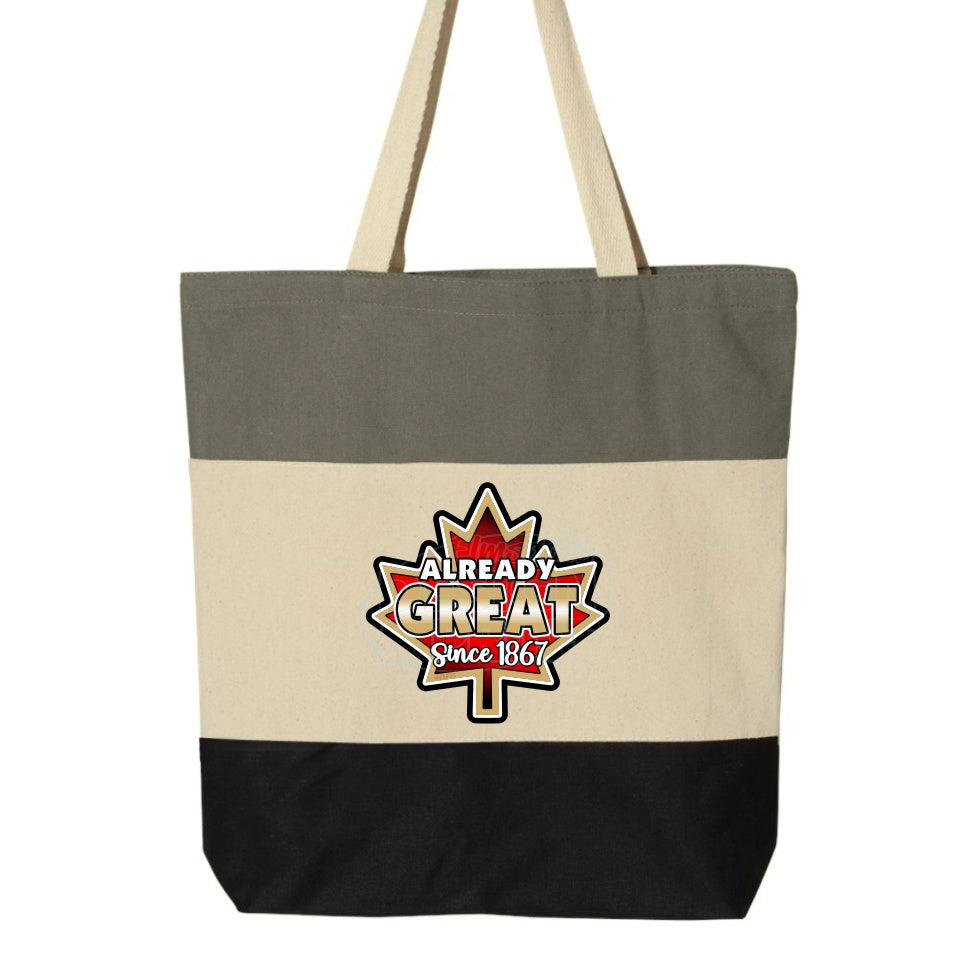 Already Great: Tote Bags - Light Grey/Natural/Black