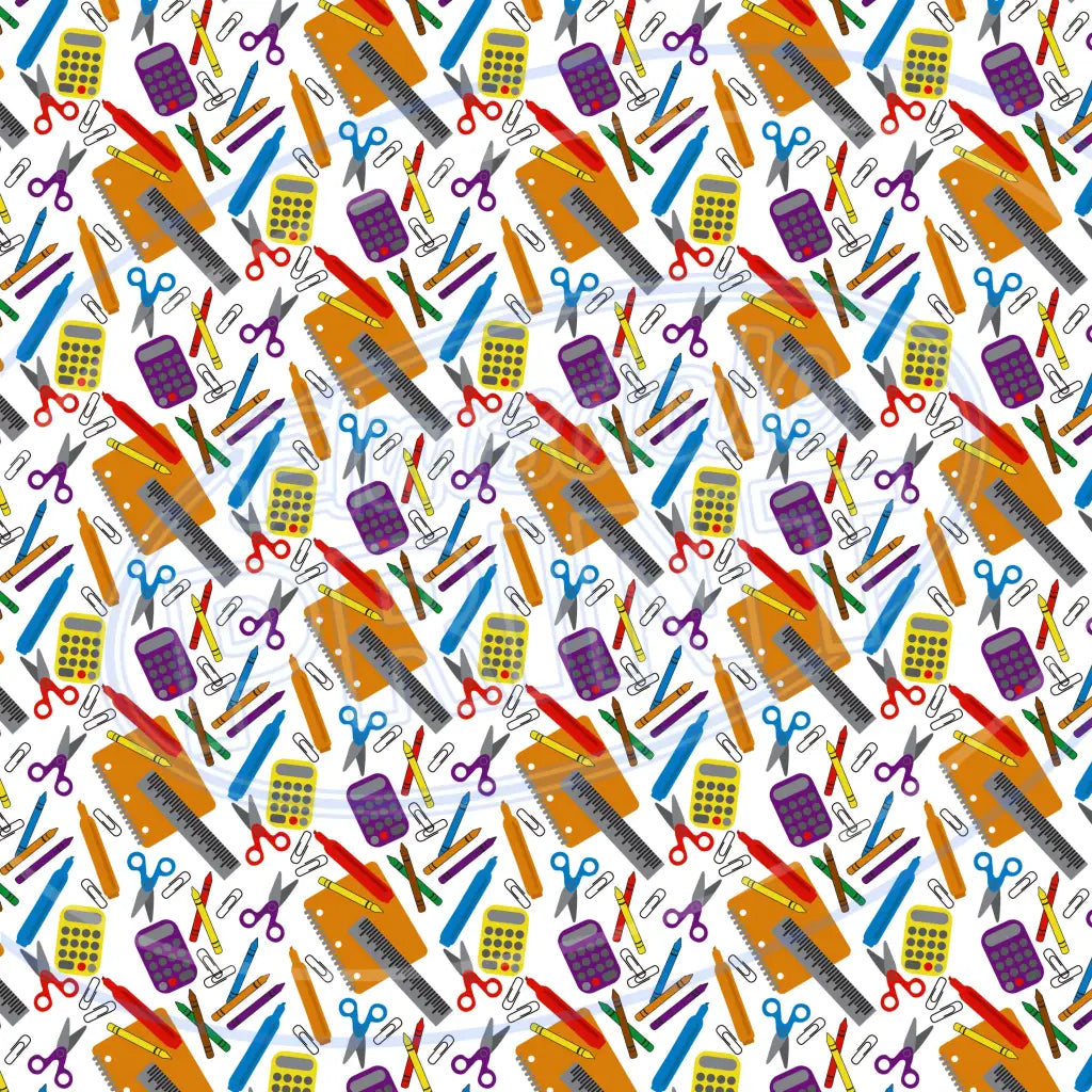 Back To School 014 Printed Pattern Vinyl
