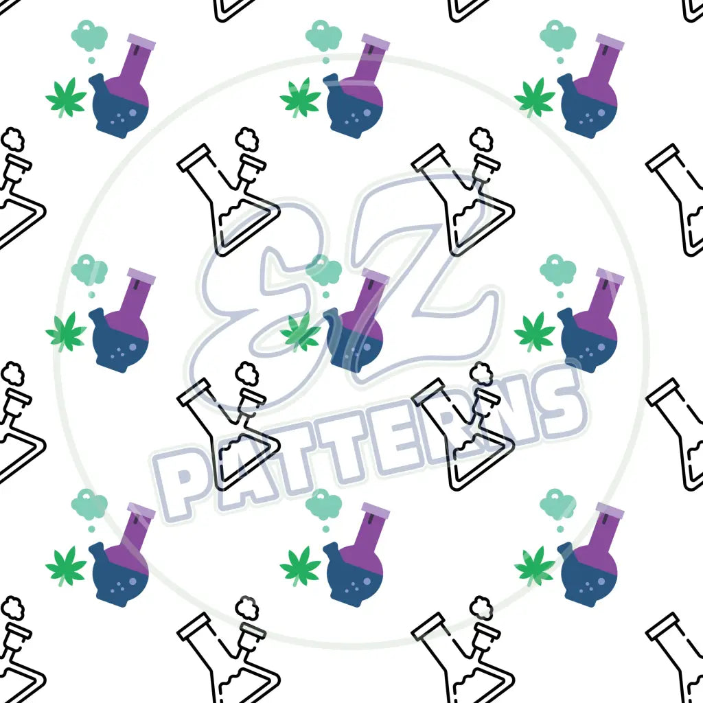 Bong Sesh 004 Printed Pattern Vinyl