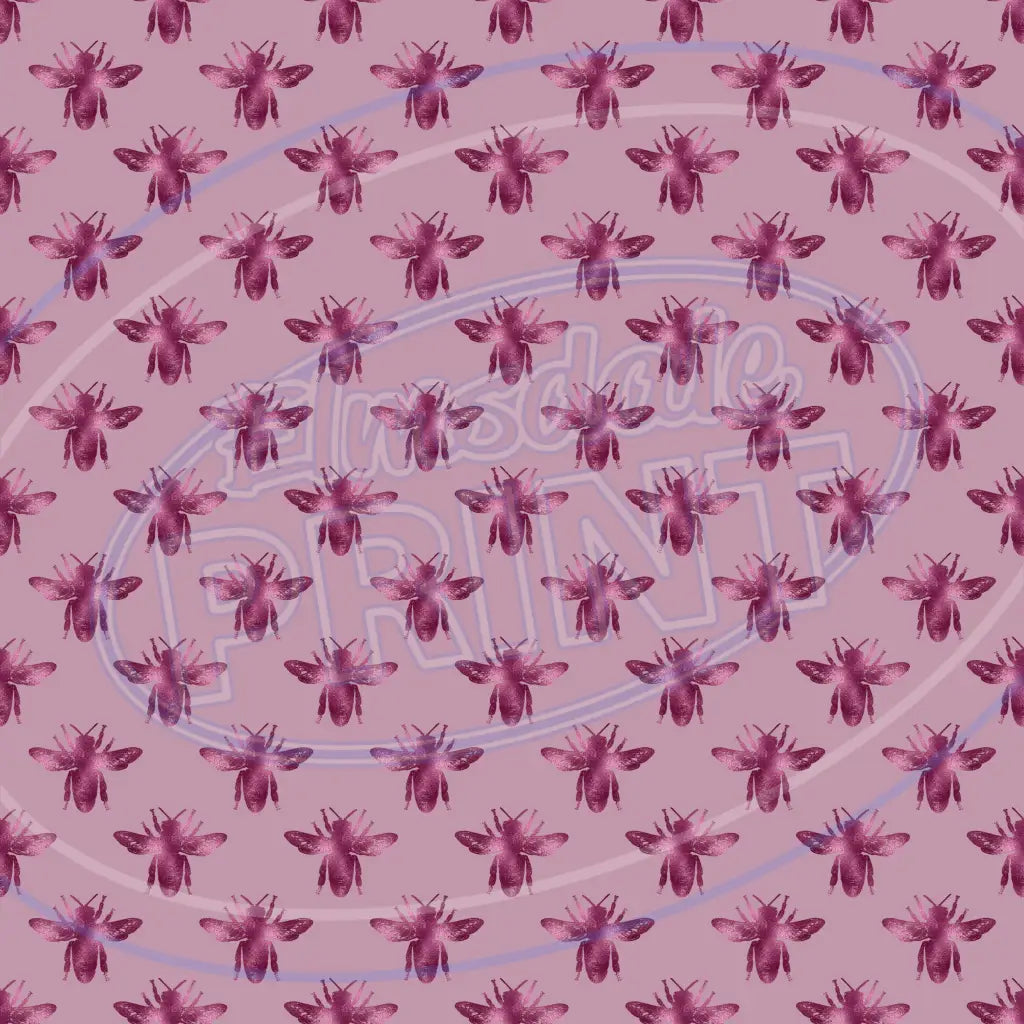 Burgundy Bees 008 Printed Pattern Vinyl