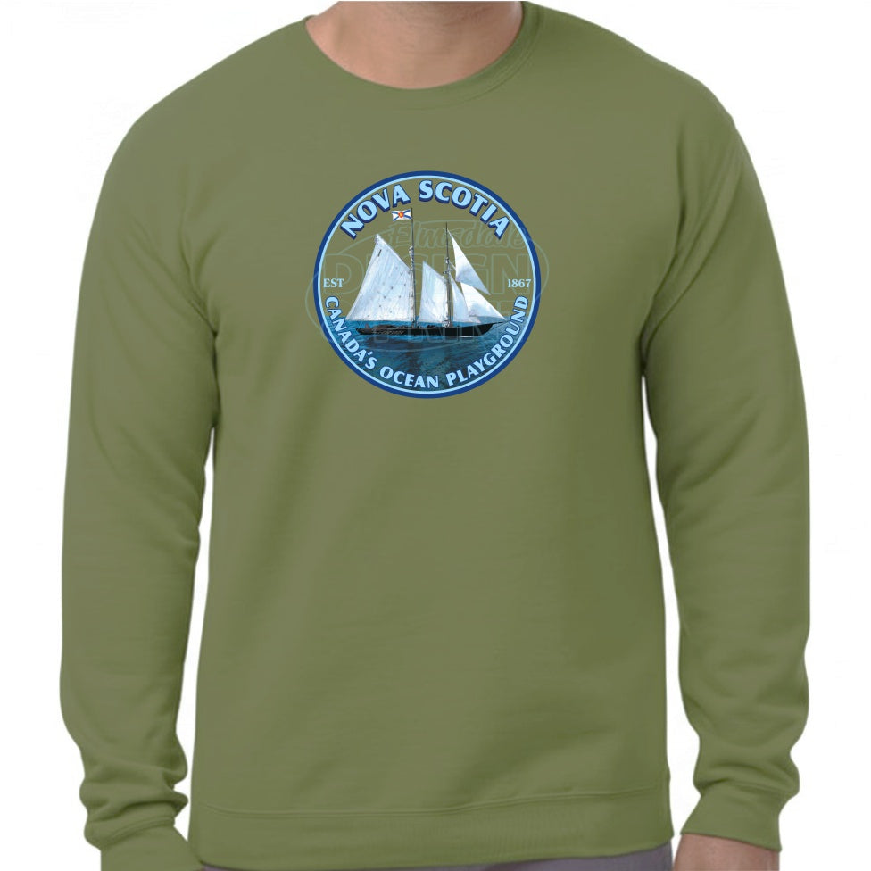 Canada’s Ocean Playground: Sweatshirts - Military Green / S