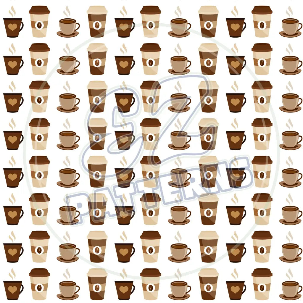 Coffee Shop 012 Printed Pattern Vinyl