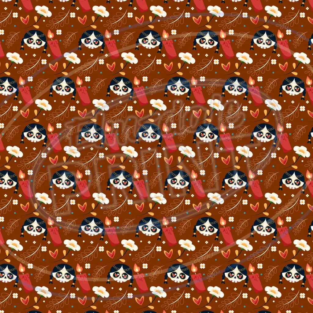 Sugar Skulls 022 Printed Pattern Vinyl