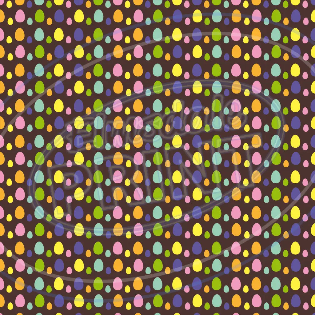 Easter Chocolate 004 Printed Pattern Vinyl