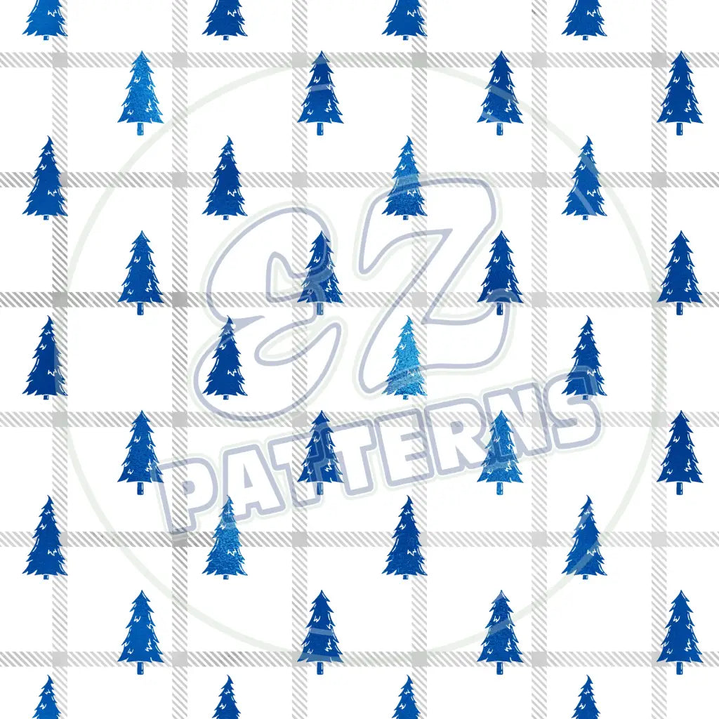 Frosty Plaid 004 Printed Pattern Vinyl