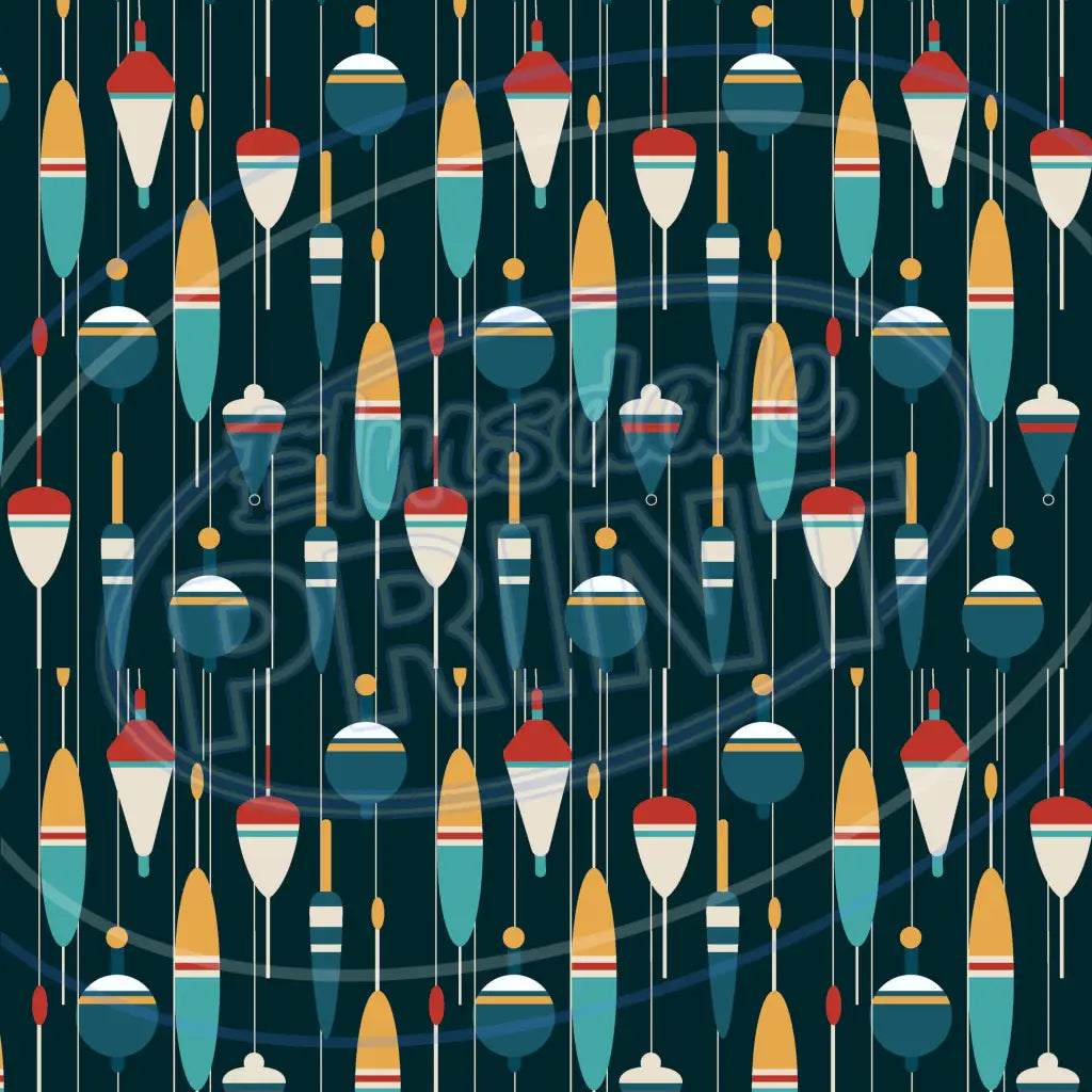 Gone Fishing 004 Printed Pattern Vinyl