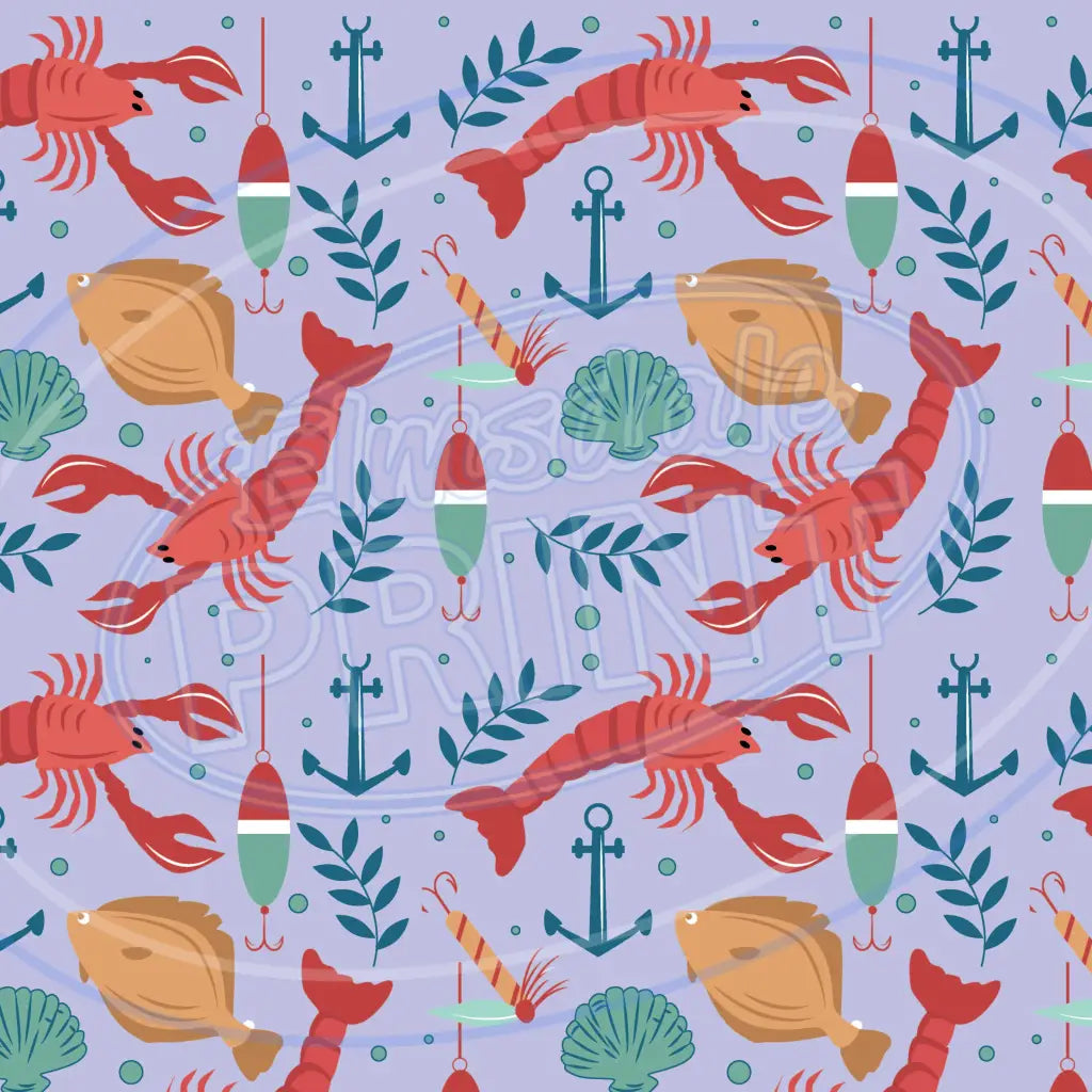 Gone Fishing 008 Printed Pattern Vinyl