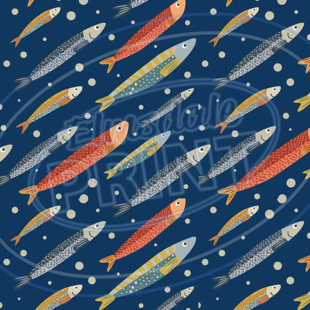 Gone Fishing 014 Printed Pattern Vinyl