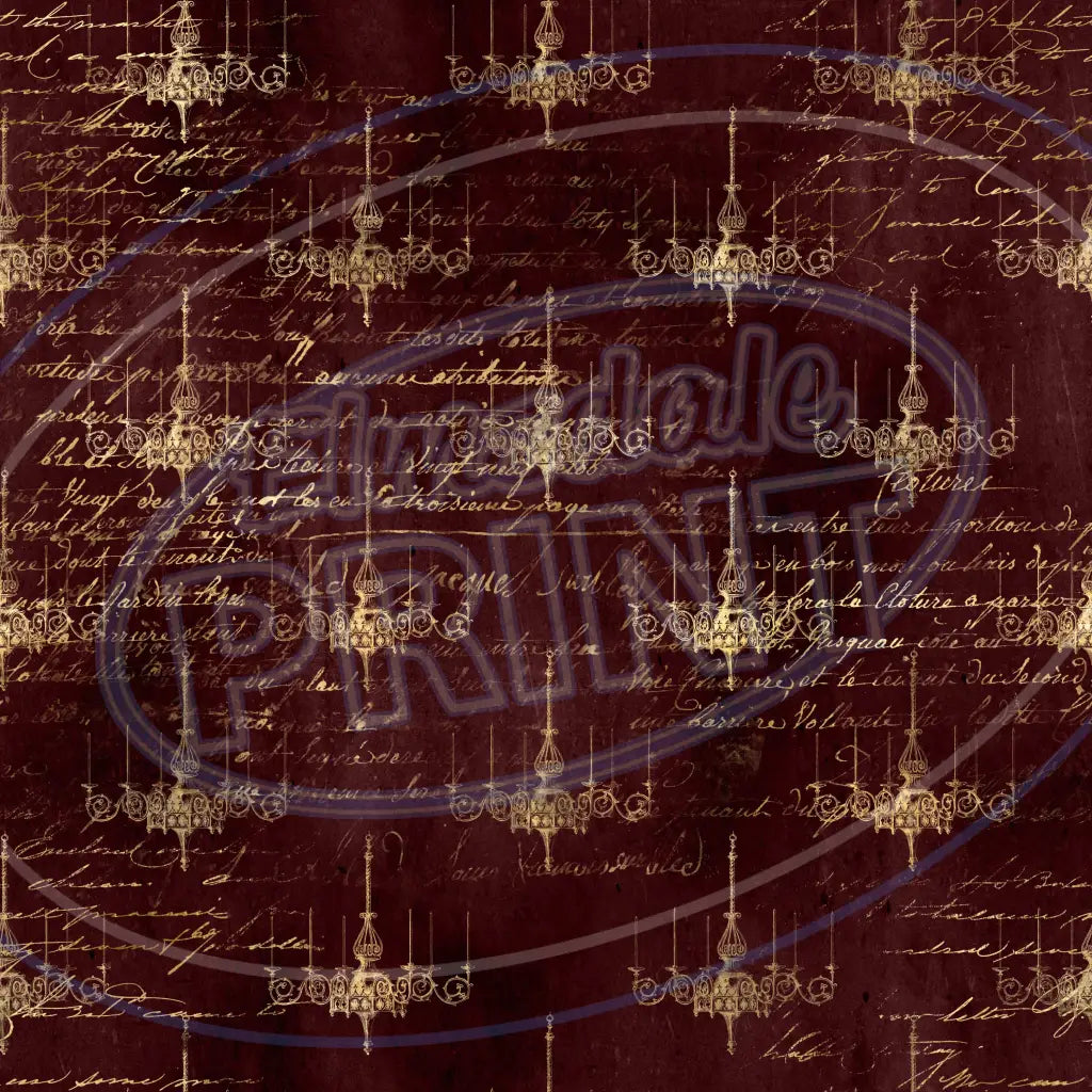 Gothic Gold 019 Printed Pattern Vinyl