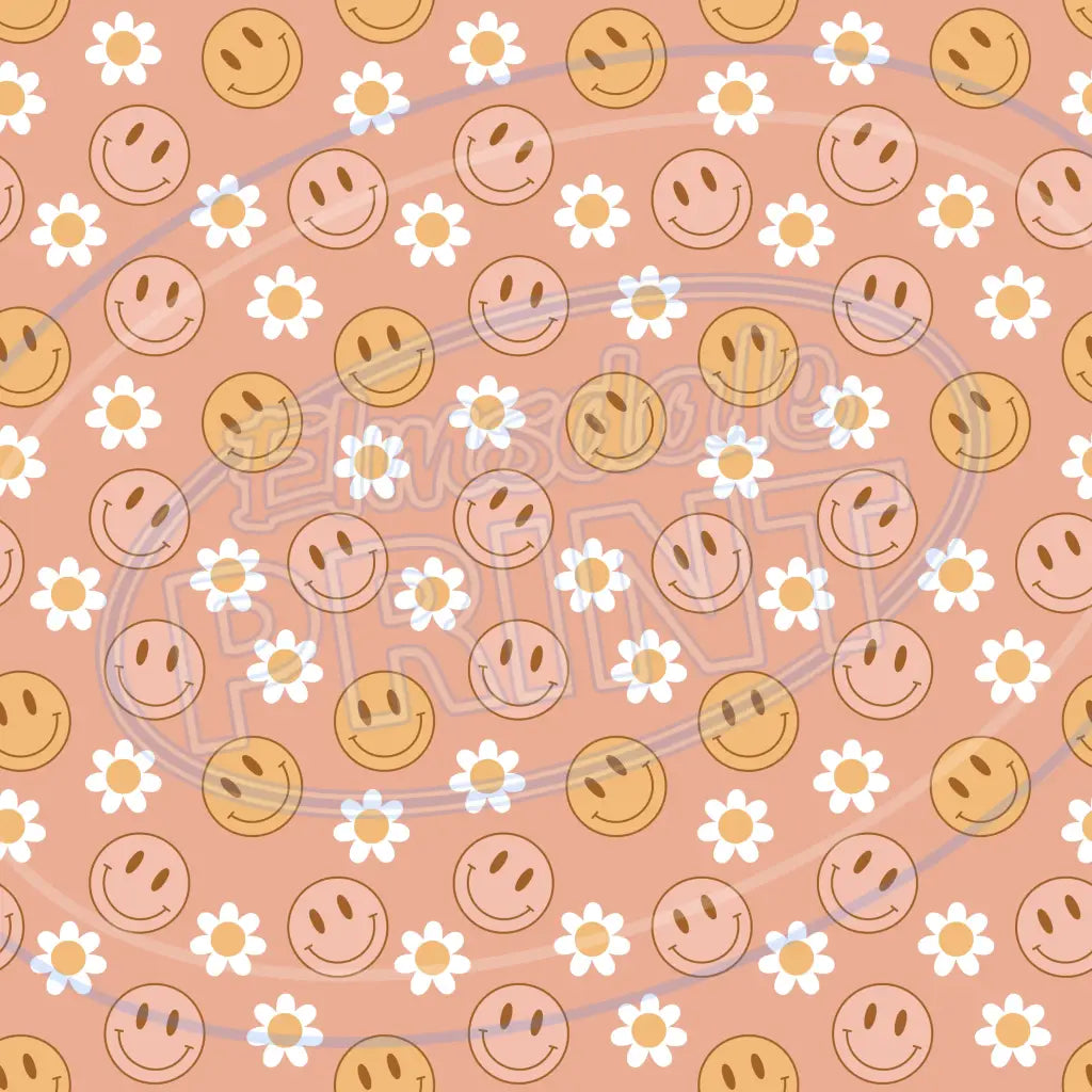 Groovy Smiley 004 Printed Pattern Vinyl