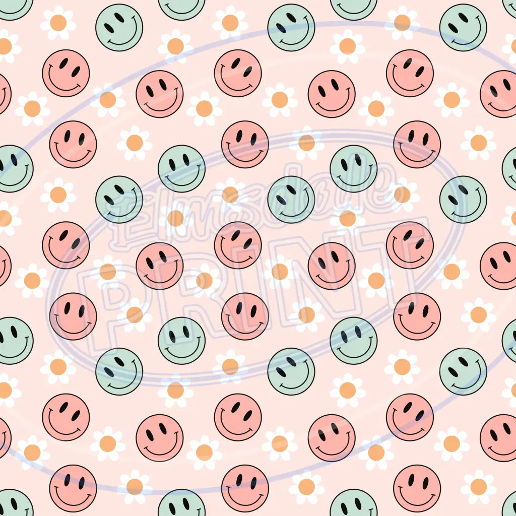 Groovy Smiley 007 Printed Pattern Vinyl