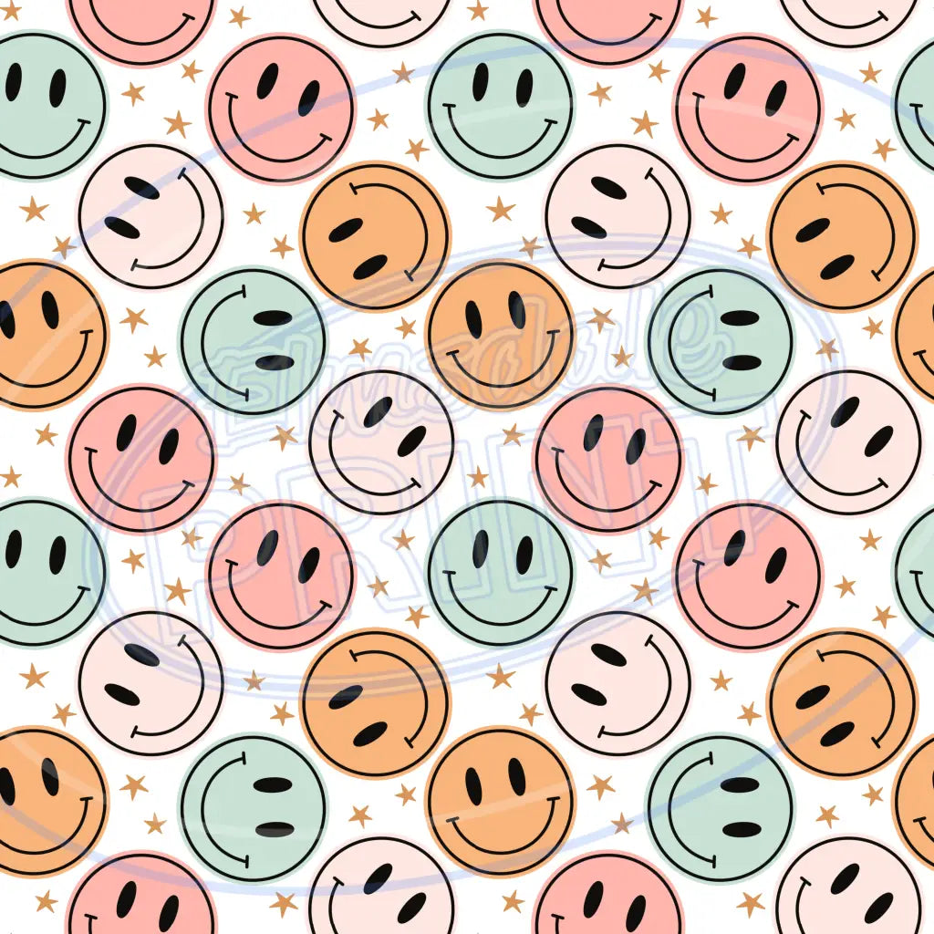 Groovy Smiley 008 Printed Pattern Vinyl