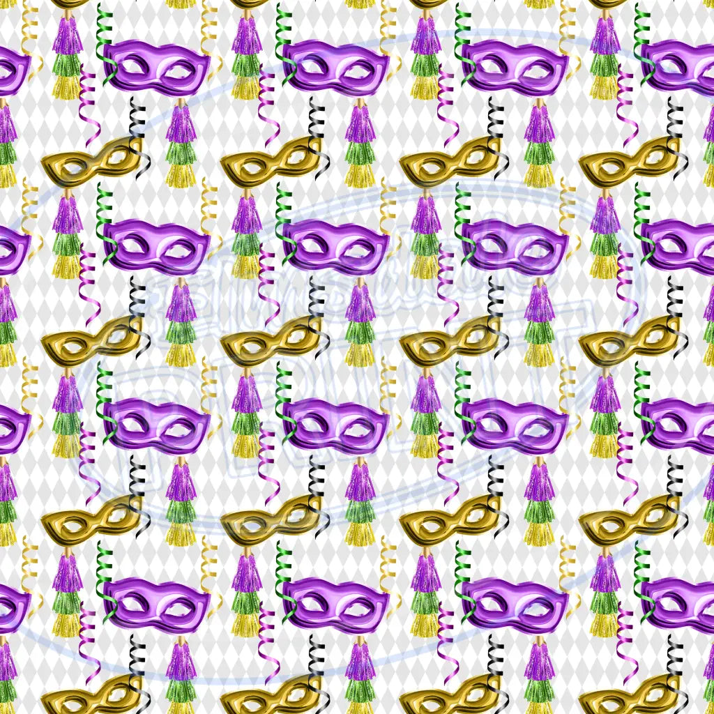 Mardi Gras Bling 004 Printed Pattern Vinyl