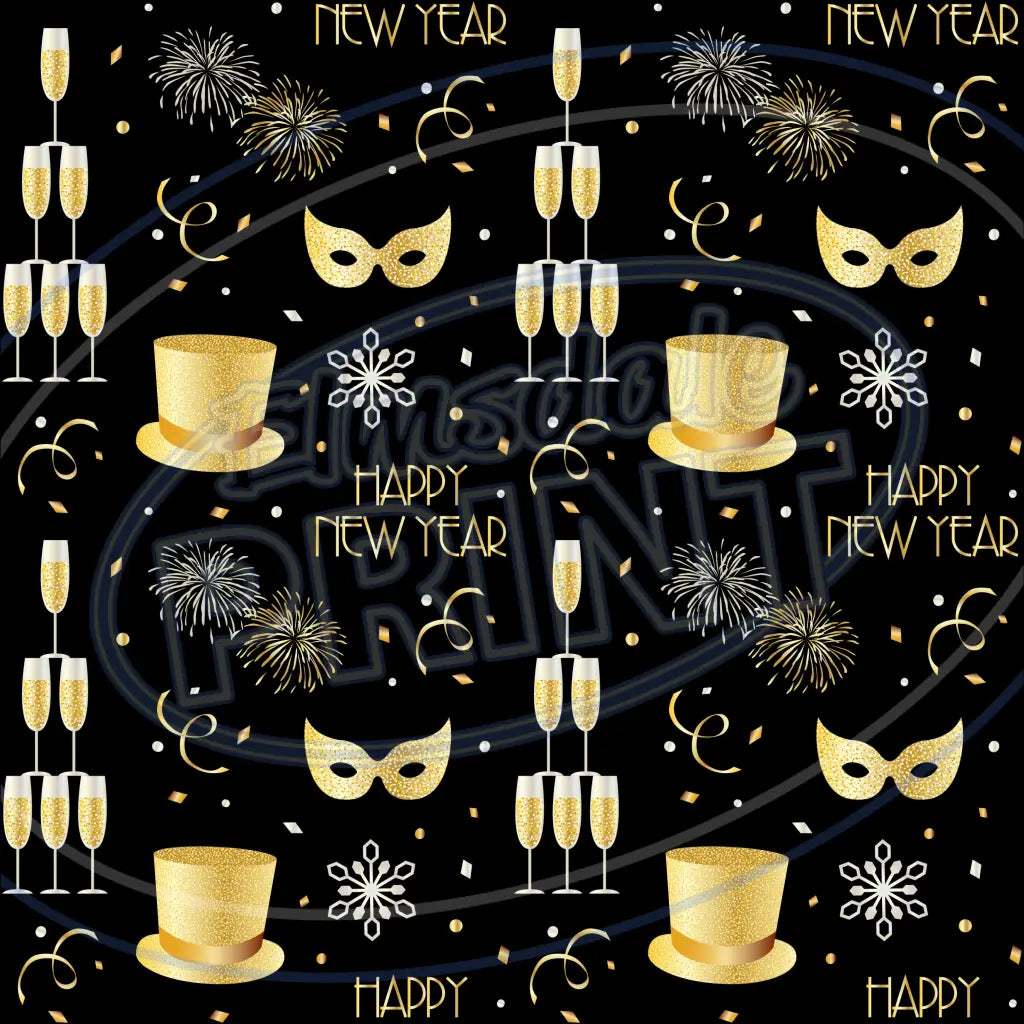 New Years Eve 001 Printed Pattern Vinyl