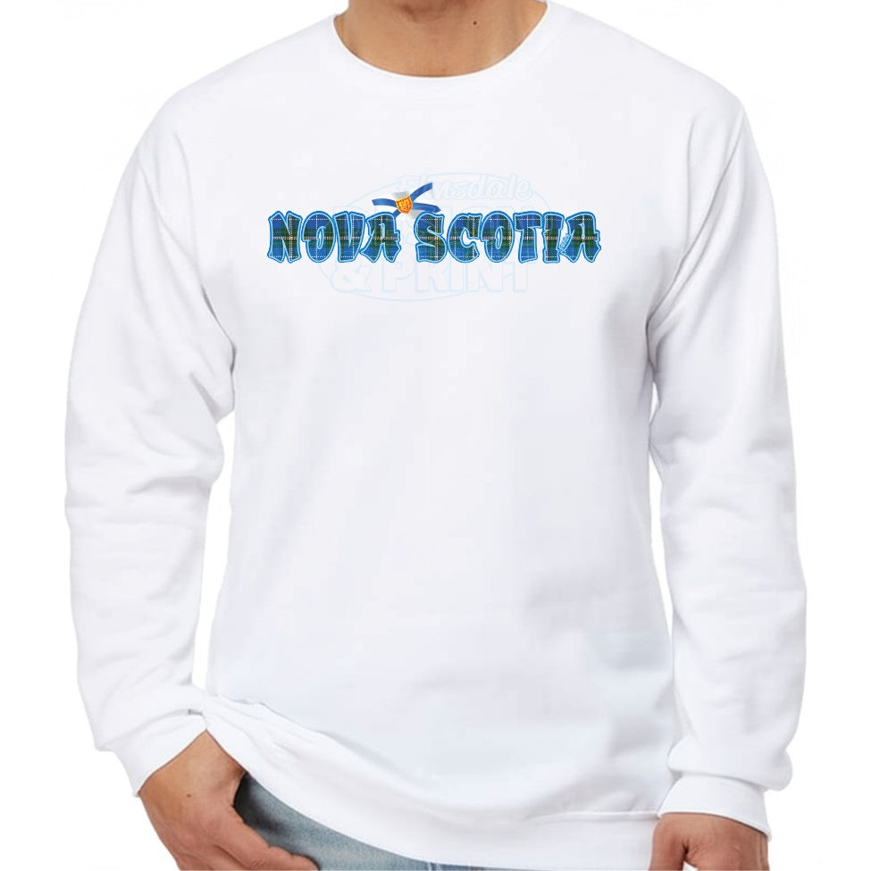 Nova Scotia Tartan Flag: Sweatshirts - White / S
