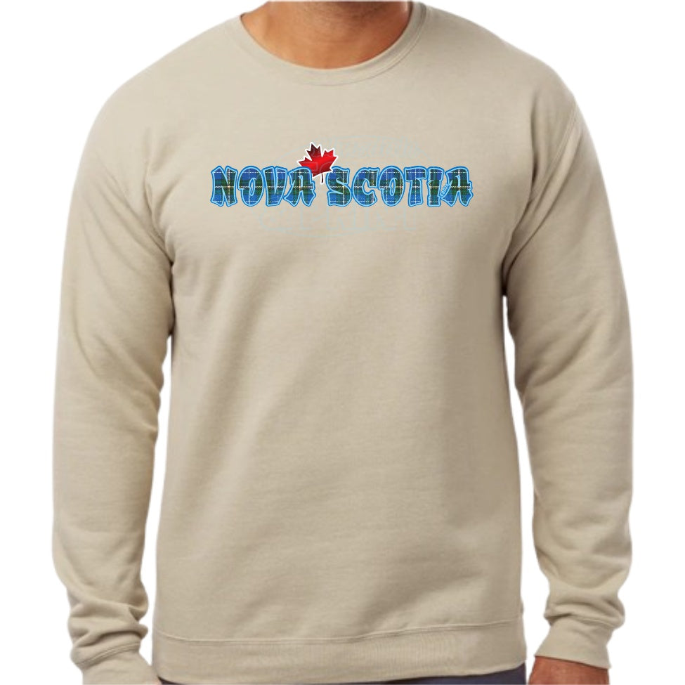 Nova Scotia Tartan Maple: Sweatshirts - Sand / S