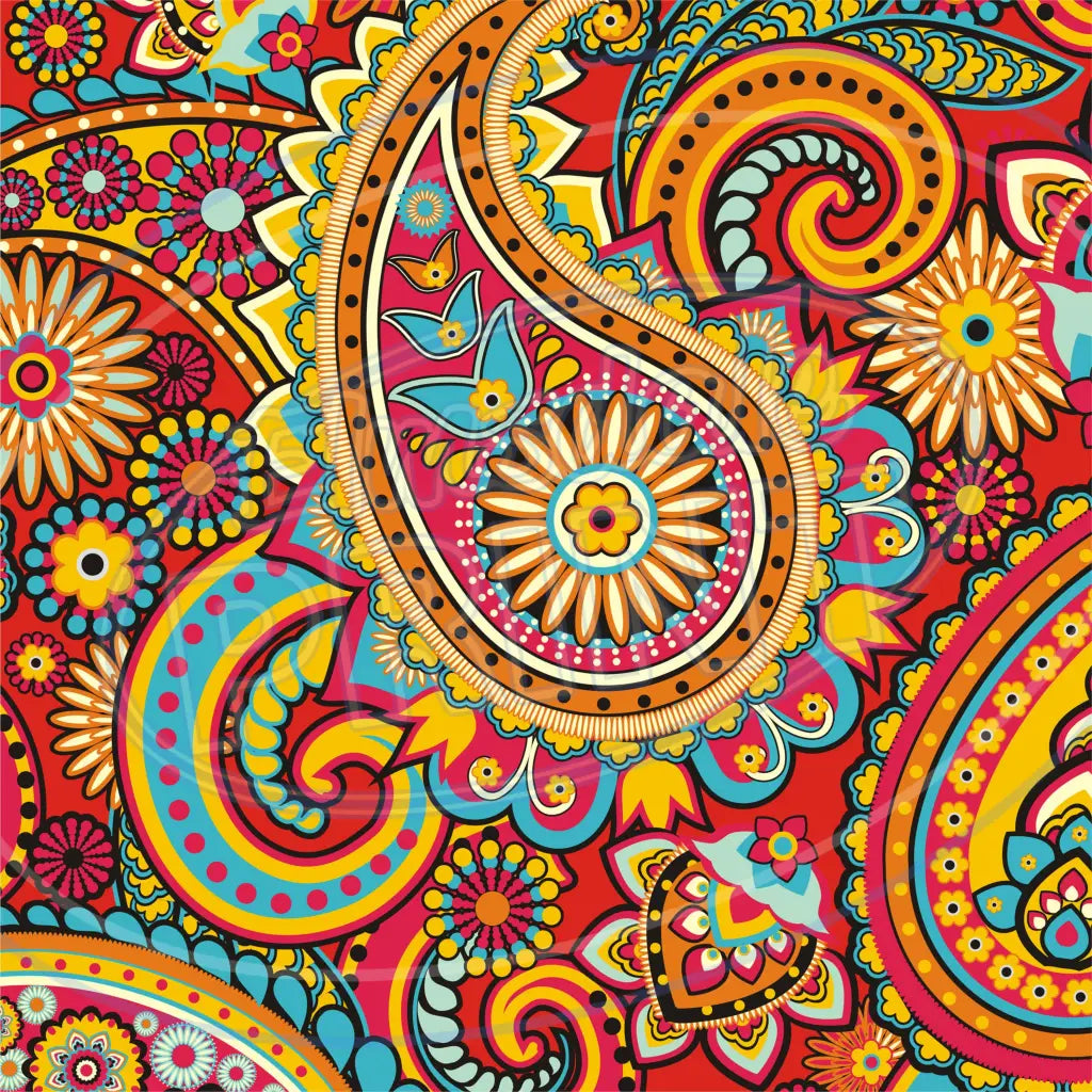 Paisley Dreamer 001 Printed Pattern Vinyl