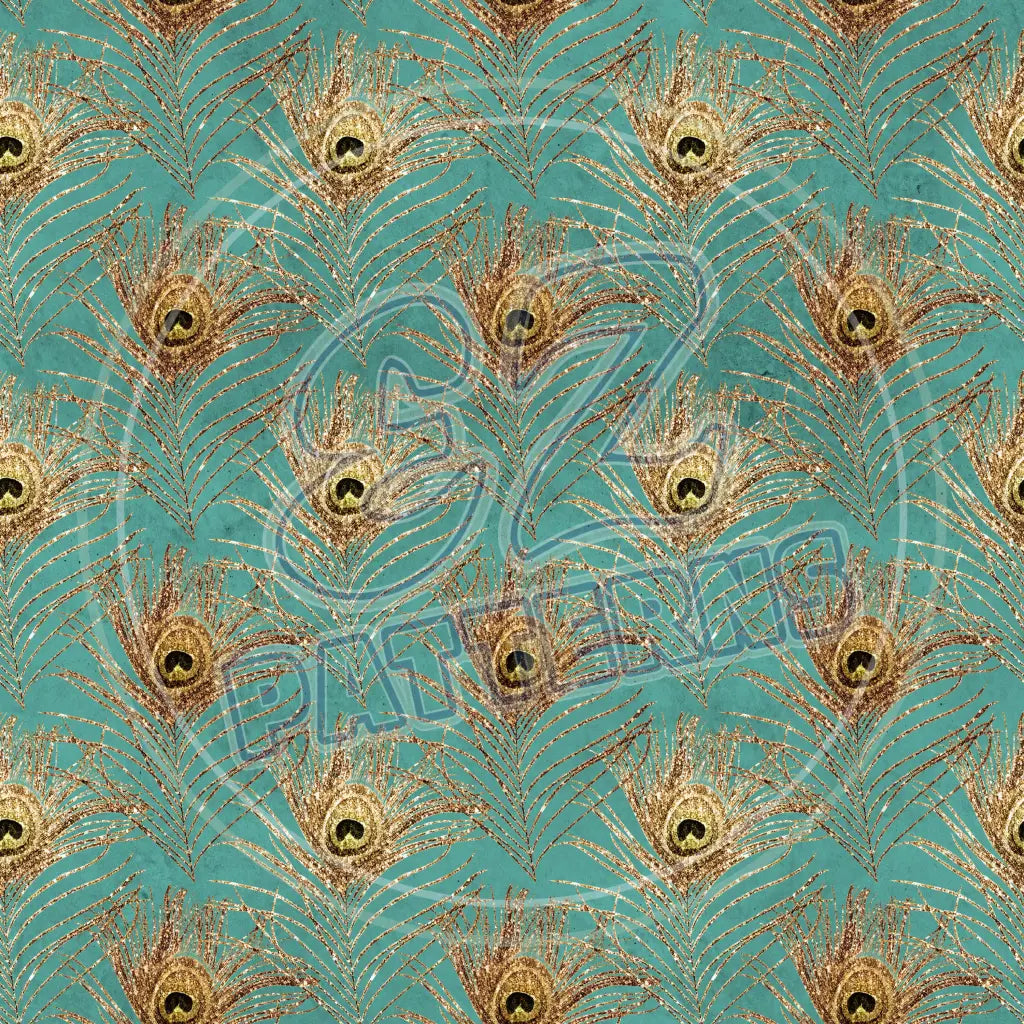 Peacock Feathers 008 Printed Pattern Vinyl
