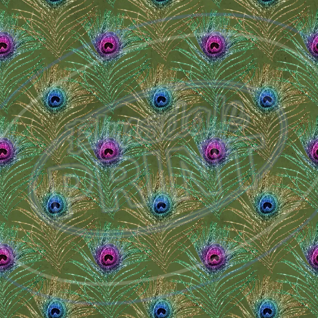Peacock Feathers 013 Printed Pattern Vinyl
