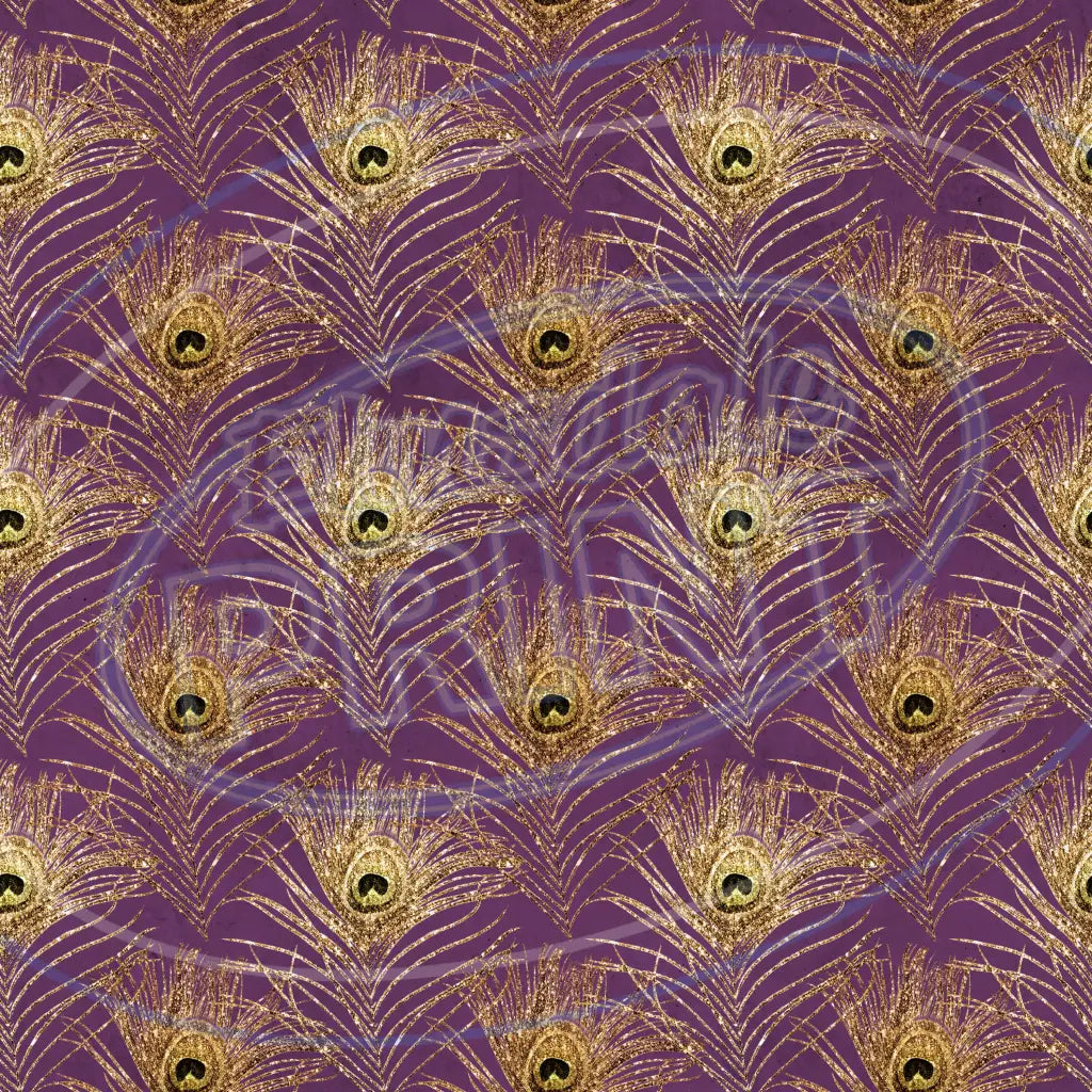 Peacock Feathers 016 Printed Pattern Vinyl