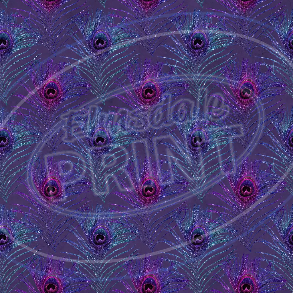 Peacock Feathers 018 Printed Pattern Vinyl