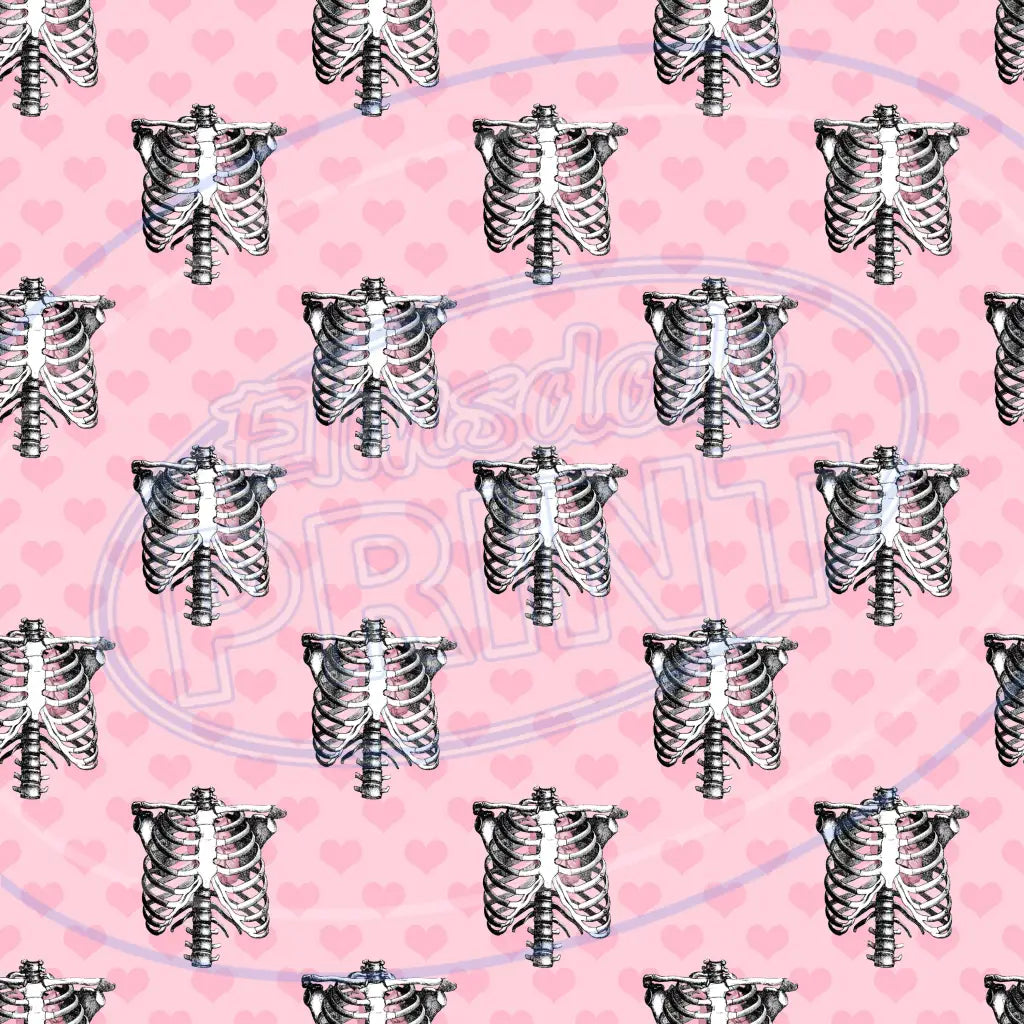 Pink Black Goth 006 Printed Pattern Vinyl
