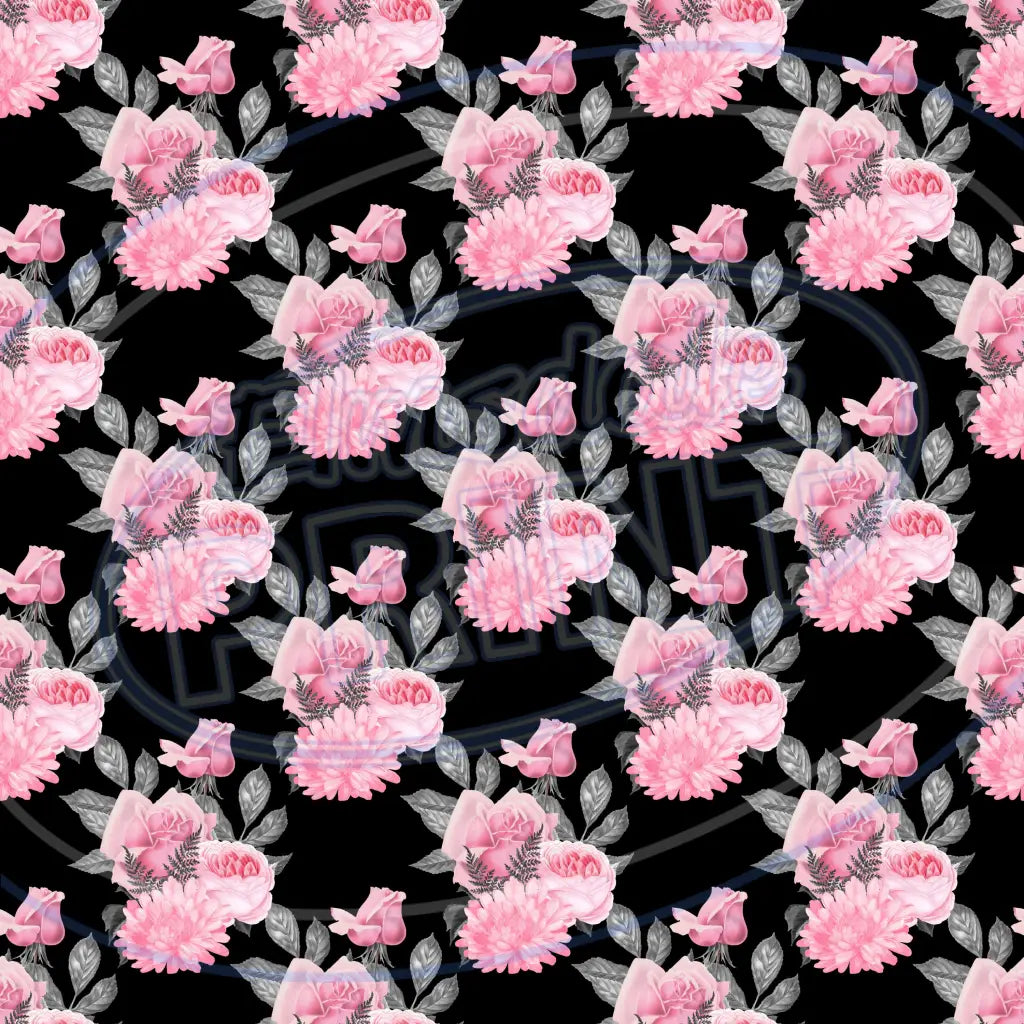 Pink Black Goth 018 Printed Pattern Vinyl