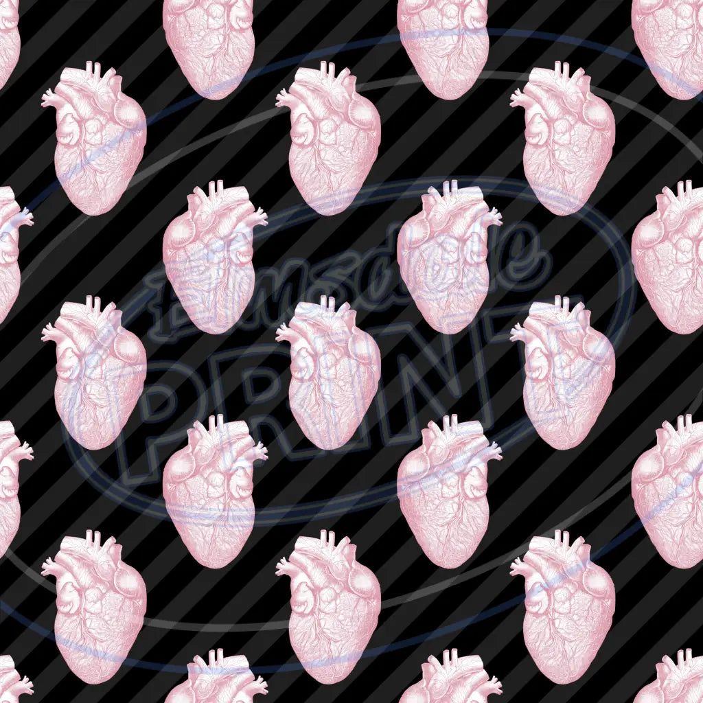 Pink Black Goth 019 Printed Pattern Vinyl
