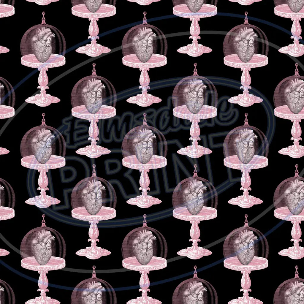 Pink Black Goth 020 Printed Pattern Vinyl