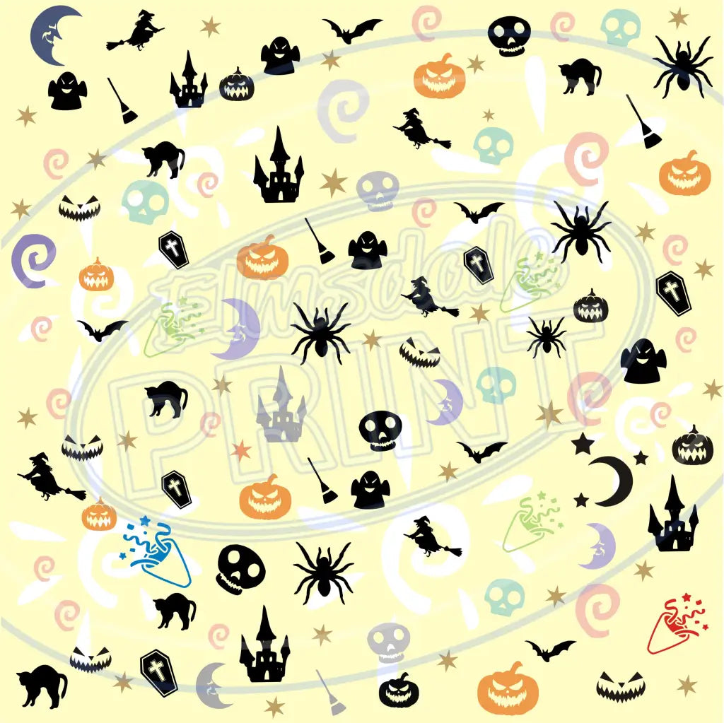 Pumpkin Head 004 Printed Pattern Vinyl