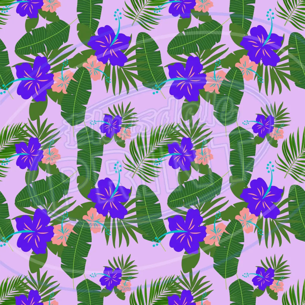 Purple Tropics 011 Printed Pattern Vinyl