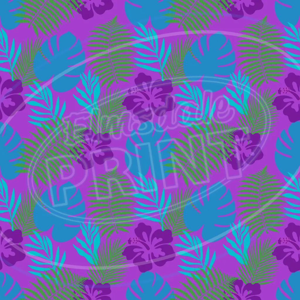 Purple Tropics 016 Printed Pattern Vinyl