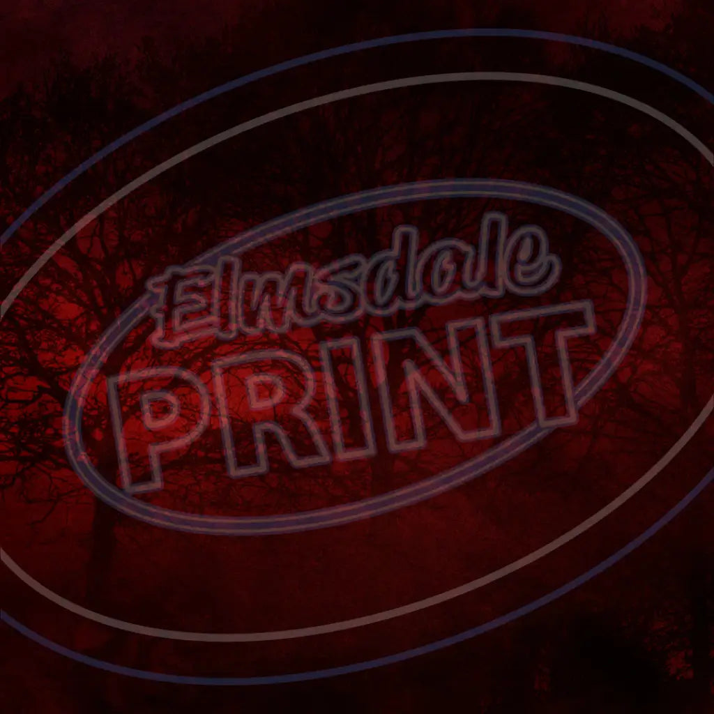 Red Goth Forest 006 Printed Pattern Vinyl