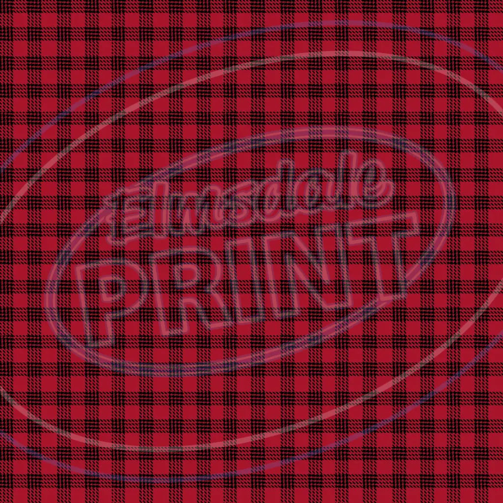Red & Tan Plaid 014 Printed Pattern Vinyl