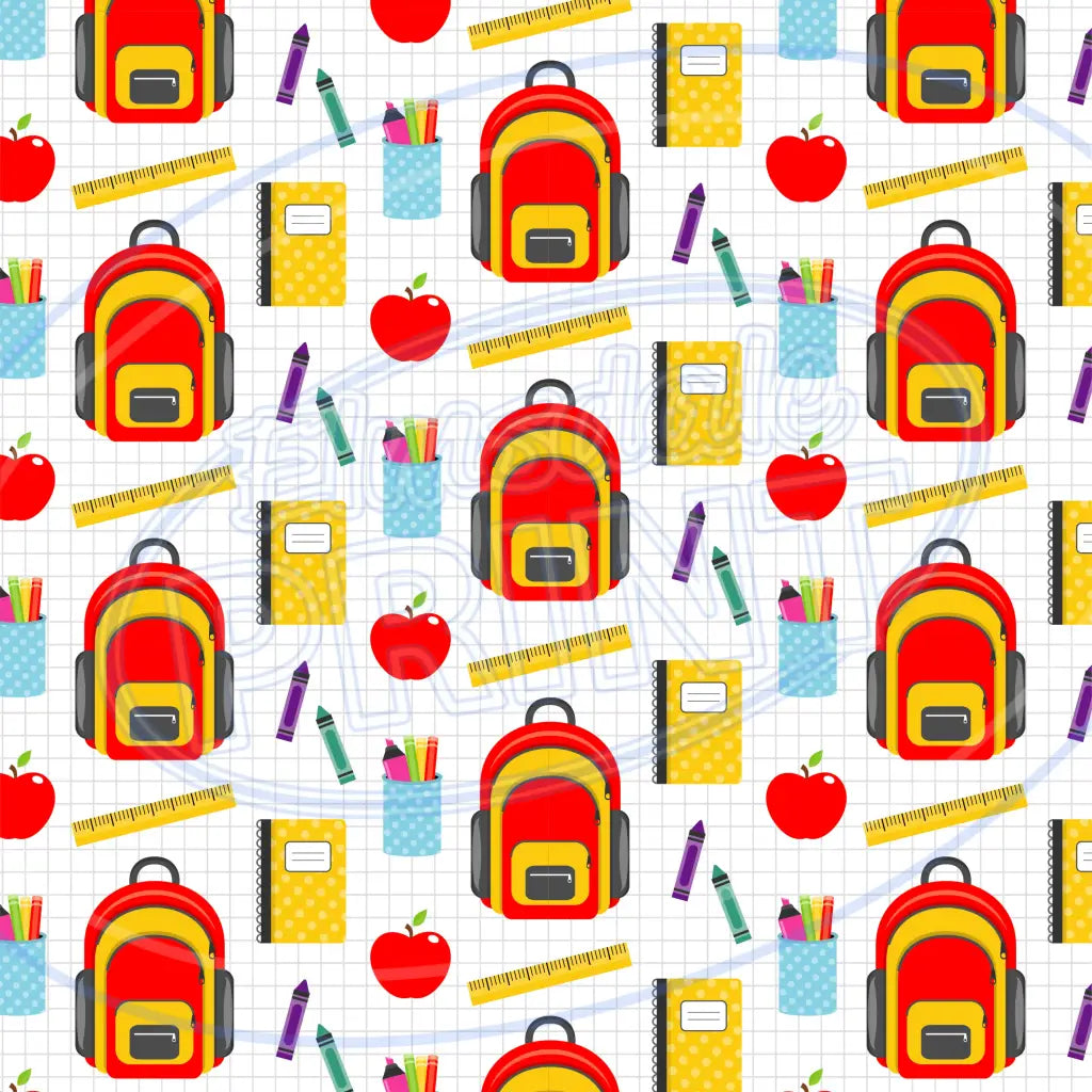 School Supplies 002 Printed Pattern Vinyl
