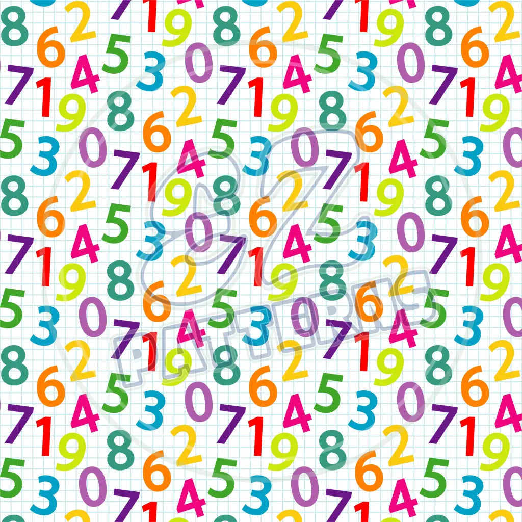School Supplies 011 Printed Pattern Vinyl