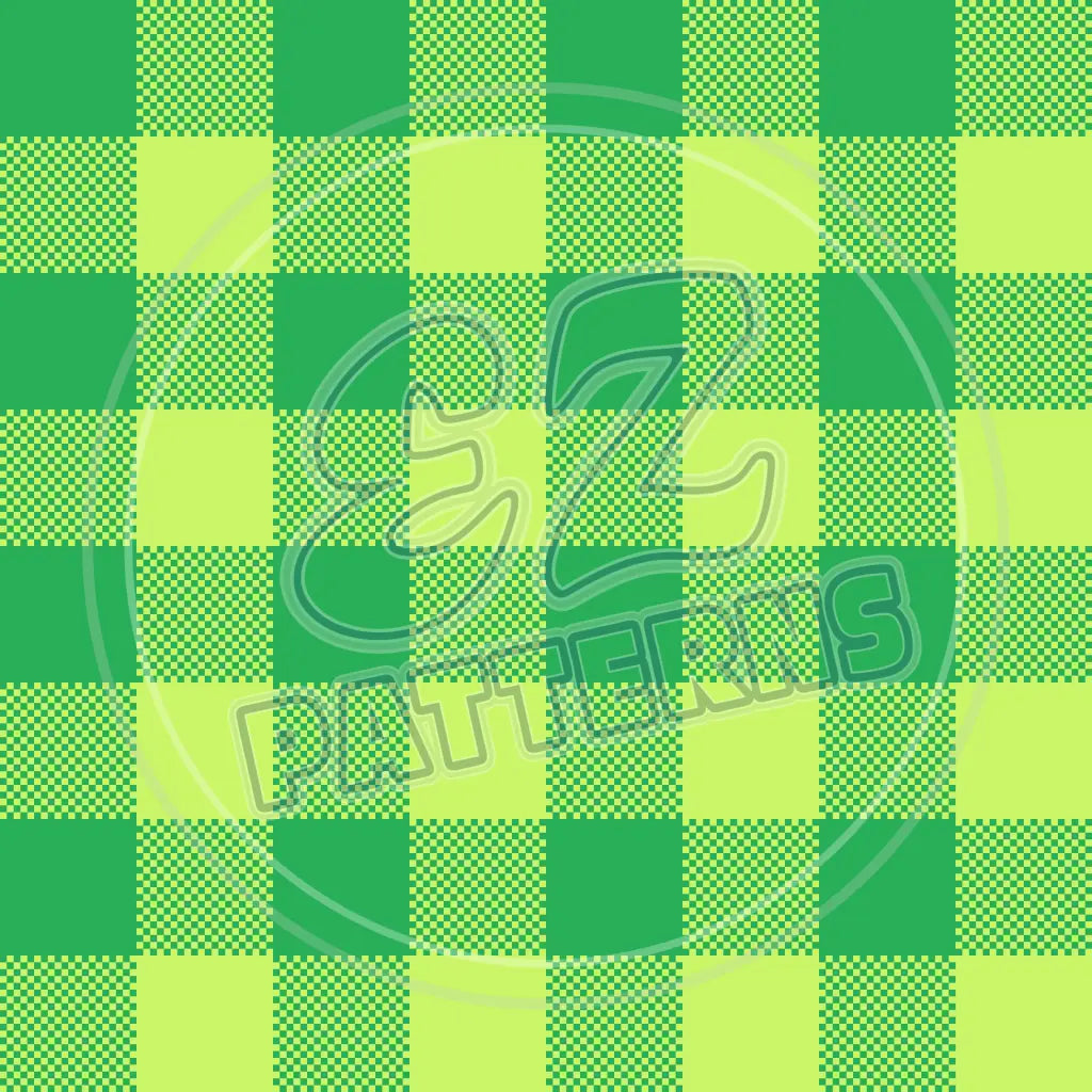 St. Pattys Plaid 003 Printed Pattern Vinyl