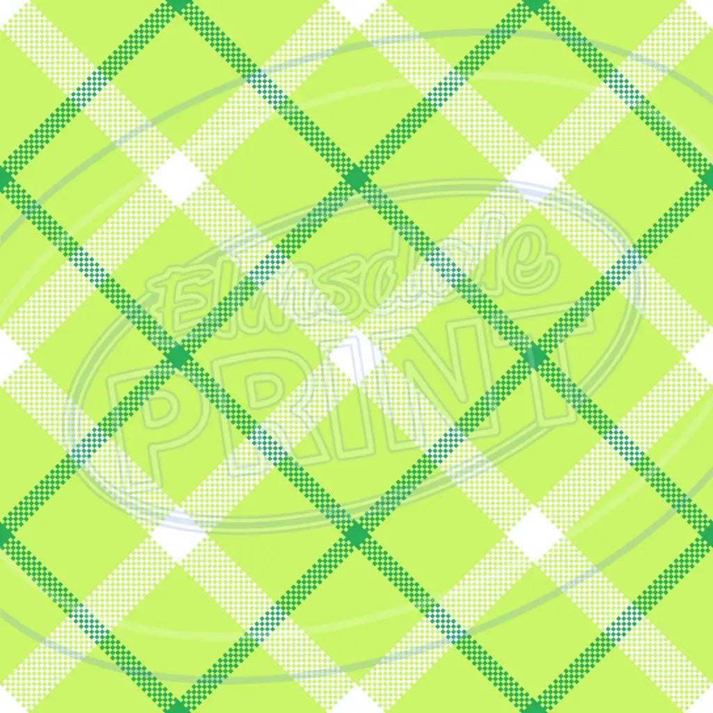 St. Pattys Plaid 007 Printed Pattern Vinyl