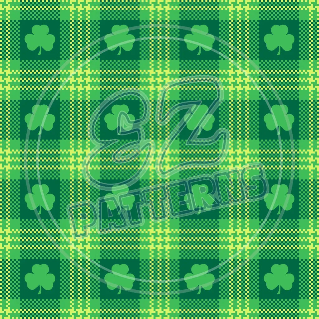 St. Pattys Plaid 018 Printed Pattern Vinyl