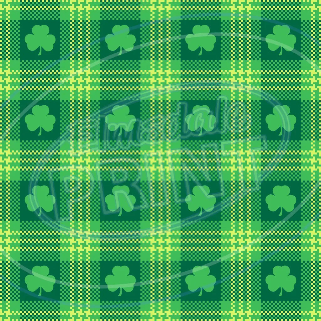St. Pattys Plaid 018 Printed Pattern Vinyl