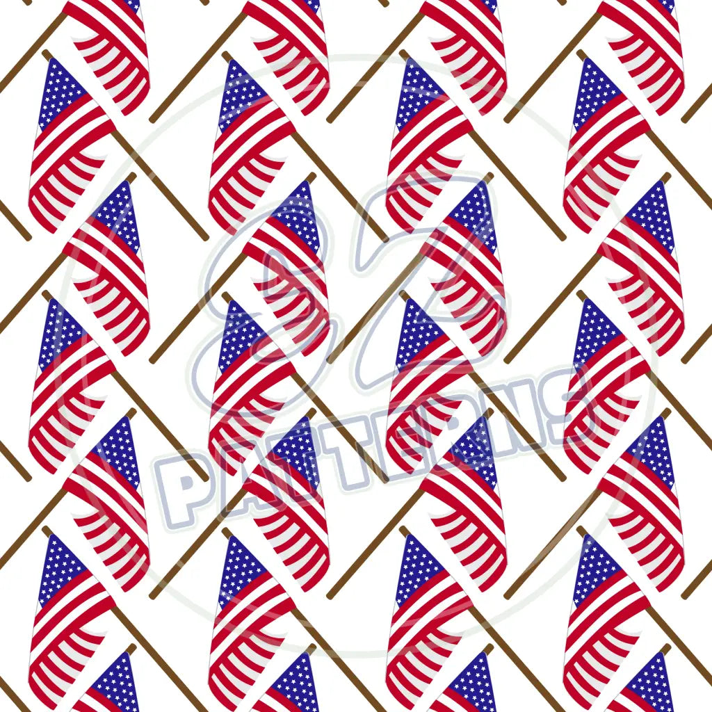Stars & Stripes 010 Printed Pattern Vinyl