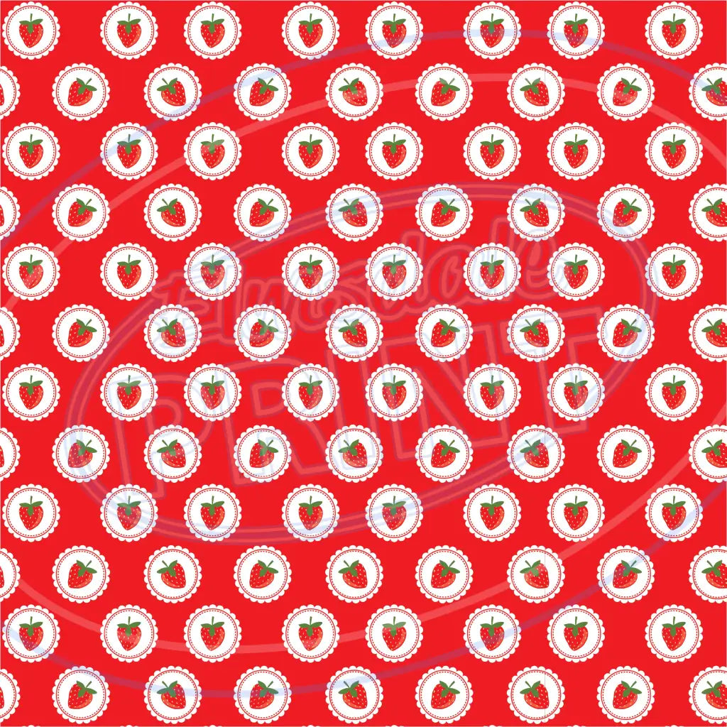 Strawberry Picnic 001 Printed Pattern Vinyl