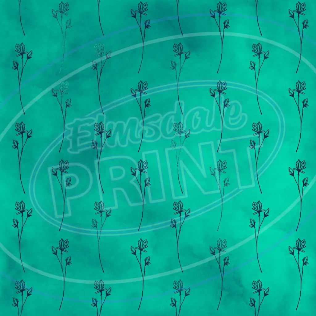 Teal Gold 003 Printed Pattern Vinyl