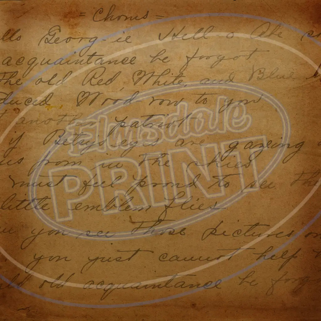 Vintage Handwriting 011 Printed Pattern Vinyl