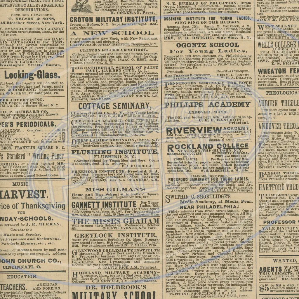 Vintage Newsprint 009 Printed Pattern Vinyl