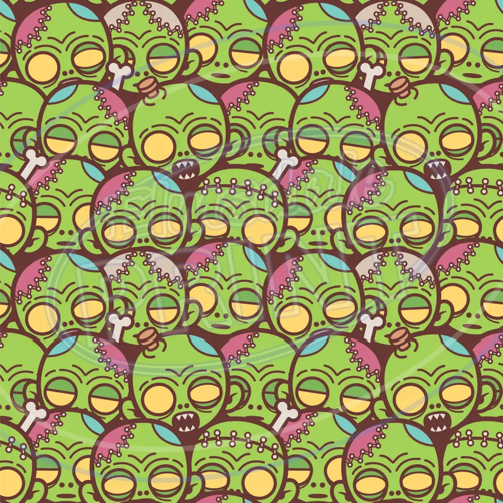 Zombie World 002 Printed Pattern Vinyl