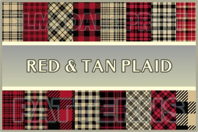 Red Tan Plaid